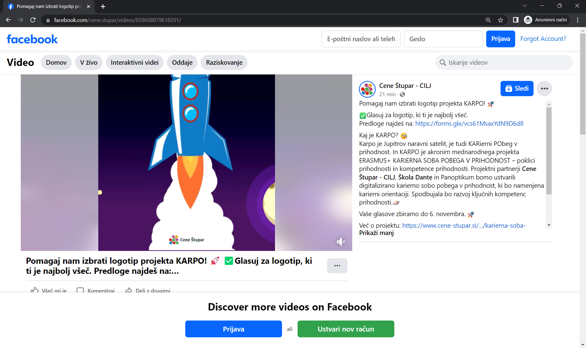 Facebook Cene Štupar 27. 10. 2023 1